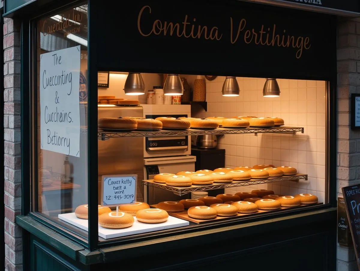 Traditional Scottish bakery interior with vintage seating and authentic atmosphere